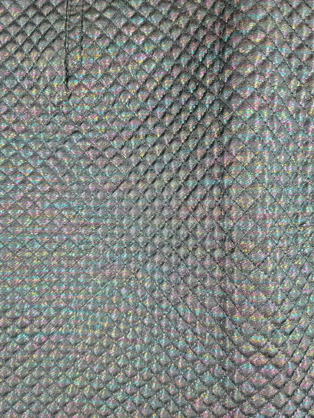 Marc By Marc Jacobs Quilted Holographic Mini Skirt Size 2